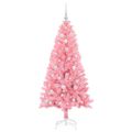 vidaXL Vianočný stromček Ružová 150 cm PVC
