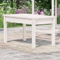 vidaXL Záhradná lavica biela 80x44x45 cm masívna borovica