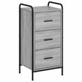 vidaXL Servírovacia skriňa Sivý Sonoma 97 x 33 x 81 cm