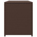 vidaXL Záhradný úložný box hnedý 120x50x60 cm polyratanový