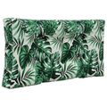 vidaXL Vankúš na vonkajšiu pohovku Polyester Vzor s listami 80 x 80 cm