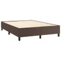 vidaXL Boxspring posteľ s matracom hnedá 140x190 cm umelá koža