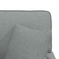 vidaXL Pufa s sukňou 3 ks Svetlosivá látka 91 x 157 x 91 cm