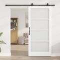 vidaXL Posuvné dvere ORKDAL 93 x 202 cm Biela a čierna