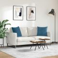 vidaXL Vankúše na pohovku 2 pcs Modrá 50 x 50 cm Kordúrová tkanina