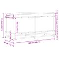 vidaXL Úložný box s vekom hnedý dub 100x40x51,5 cm kompozitné drevo