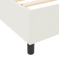 vidaXL Platformový rám postele Krémová 90 x 200 cm Kordúrová tkanina