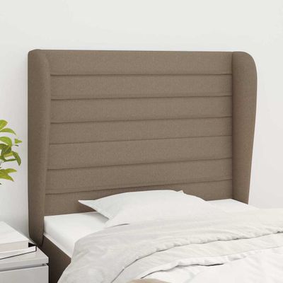 vidaXL Čelo postele so záhybmi sivohnedé 103x23x118/128 cm látka