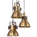 vidaXL Závesná lampa 25 W starožitná mosadzná 30x30x100 cm E27