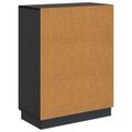 vidaXL Servírovacia skriňa Čierna 66 x 34,5 x 87 cm Kompozitné drevo