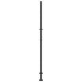 vidaXL Záhradná brána čierna 100x200 cm oceľový krížový dizajn