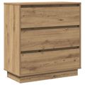 vidaXL Nočný stolík Remeselný dub 71 x 34,5 x 75 cm Kompozitné drevo