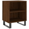 vidaXL Nočné skrinky 2 ks hnedý dub 40x30x50 cm kompozitné drevo