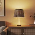 vidaXL Tienidlo na lampu hnedé Ø40x26 cm prútené