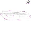 vidaXL Box Spring Posteľ bez matraca Tmavo zelená 200x220 cm Zamat