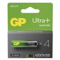 Alkalická batéria GP Ultra Plus LR6 (AA), 4 ks