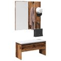VidaXL Sada nábytku do predsiene Old Wood Engineered Wood