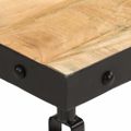 vidaXL Konferenčný stolík s kolieskami 100x55x26 cm mangovníkové drevo