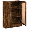 vidaXL Knižnica dymový dub 82,5x30,5x115 cm kompozitné drevo