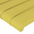 vidaXL Čelo postele s LED zelené 103x16x118/128 cm látka