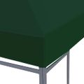 vidaXL Strieška na altánok 310 g/m² 4x3 m zelená