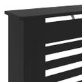 vidaXL Kryt na radiátor čierny 78 cm MDF