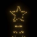 vidaXL Vianočný stromček kužeľ teplý biely 1400 LED 160x500 cm