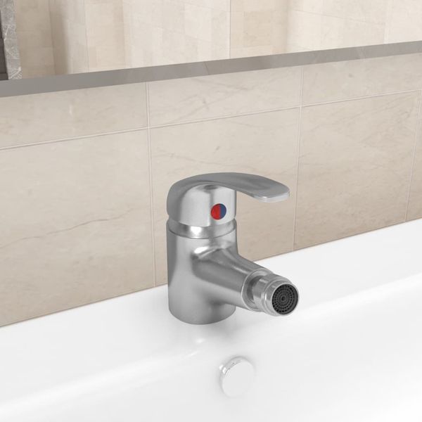vidaXL Kúpeľňová batéria na bidet, strieborná 13x12 cm