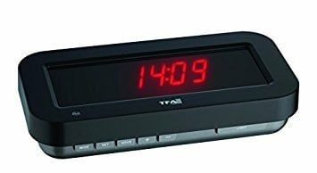 60.5009.05 TFA HOLOclock Rádiom riadené hodiny s 3D efektom zobrazenia času, čierna, LED červená