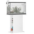 vidaXL Stojan na akvárium lesklý biely 75x36x72,5 cm kompoz. drevo