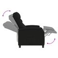 vidaXL Masážne relaxačné kreslo Čierna Látka