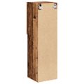 vidaXL TV skrinka s LED svetlami staré drevo 30,5x30x102 cm