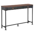 vidaXL Konzolový stolík s 2 zásuvkami 120x30x75 cm jedľové drevo