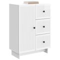 vidaXL Servírovacia skriňa Biela s vysokým leskom 66 x 34,5 x 90 cm