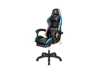 Herné kreslo KRUGER & MATZ GX-150 RGB čierne