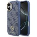Puzdro Guess 4G Strass Logo MagSafe pre iPhone 17 modré
