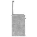 vidaXL Toaletný stolík so zrkadlom betónové sivý 130x50x132,5 cm