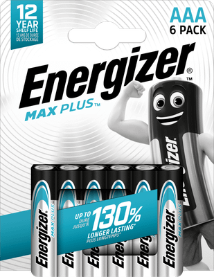 Energizer Max Plus AAA alkalické batérie 6ks E303321200