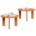 vidaXL Konferenčný stolík 2 ks Včelí hnedý 47,5 x 47,5 x 27 cm