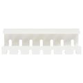 vidaXL Úložný box na káble pod stôl 2 ks Biela 43 x 10 x 10 cm Oceľ