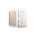 Guess case for iPhone 14 Pro 6,1" GUHCP14L4GMGPI pink PU Leather 4G Big Metal Logo