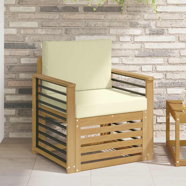 vidaXL Záhradná súprava gaučov Polyester Biela