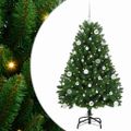 vidaXL Umelý Sklápací Vianočný Stromček Zelená 150 cm PVC a oceľ