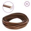 vidaXL Kožený remienok 1 Hnedá 500 x 0,5 cm Koža