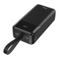BWOO 65W power bank 30000 mAh 2x USB-A, 1 x USB-C s LCD displejom, čierna