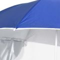 vidaXL Plážový slnečník s bočnými stenami, modrý 215 cm