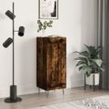 vidaXL Komoda dymový dub 34,5x34x90 cm spracované drevo