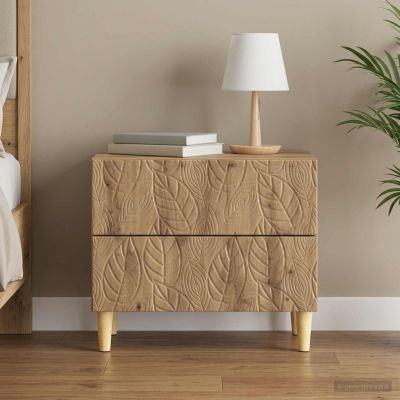 vidaXL Nočný stolík Dub artisan 62 x 34,5 x 48 cm Kompozitné drevo
