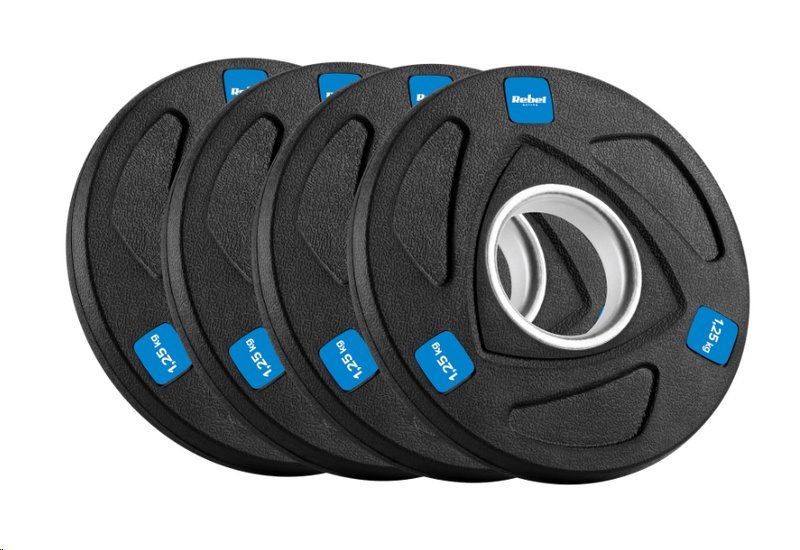 Sada litinových závaží 4x1,25 kg, 51 mm, REBEL ACTIVE RBA-2107