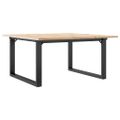 vidaXL Konferenčný stolík v tvare O 80x80x45 cm borovica a oceľ